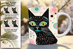 Purr-fectly Colorful Art: Sublimation Cat Mug Product Image 1