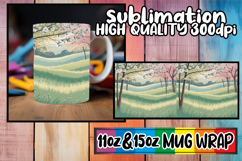 Bright smiles 11oz 15oz mug wrap, Spring Product Image 1