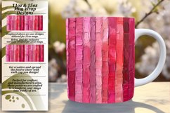 Colorful Floral Stripe Mug Wrap - Spring Bliss Product Image 1