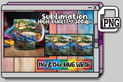 Mesmeric Stained Glass Mug Wrap Decor 11oz/15oz Product Image 1