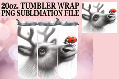 Joyful Nights 20oz tumbler wrap, Cute Animals Product Image 1