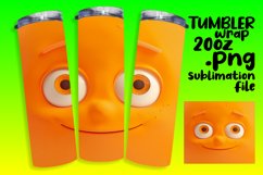 Cute Cartoon Emoji Tumbler Design - Sublimation 20oz Product Image 1