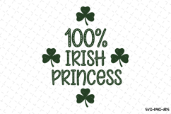 Irish Princess Svg | St Patrick&#039;s day Design Product Image 1