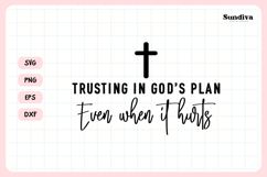 Christian Memorial Quote SVG | Trusting In God&#039;s Plan Product Image 3