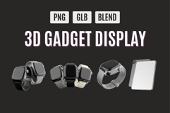 Futuristic 3D Gadget Display Kit Set 04 Product Image 1