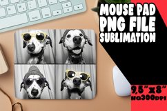 Joyful Puppy Picture Sublimation Mouse Pad Template for Uniq Product Image 1