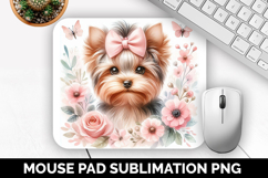 Dog Mouse Pad, Cute Animal Mouse Pad PNG, Animal Lover Gift Product Image 1