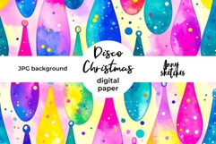 Lava Lamp Pattern Retro Groovy Disco Christmas Background Product Image 1
