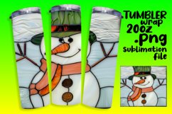 Winter Snowman 3D Wrap for Tumblers Product Image 1