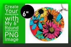 Colorful Floral Pattern Circle/Round Design Designs Product Image 1