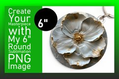 Floral Delight: 3D Round Designs PNG Product Image 1