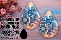 Trendy Teardrop Design for Crafting , Watercolor Patter Product Image 1