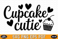 Cupcake Cutie Valentine Day SVG | SVG Cut files Product Image 1