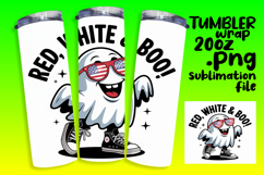 Eye-Catching 20oz Tumbler Wrap , Funny Ghost Product Image 1