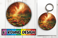 Enchanted Car Coaster Circle PNG, Autumn Product Image 1