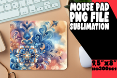 JOYFUL MOUSE PAD PNG ART, Watercolor Patter Product Image 1