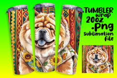 BOLD 20oz Tumbler Wrap for Customization , Cute Dog Product Image 1