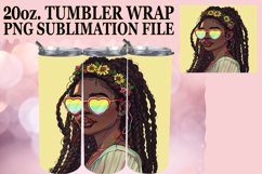 Radiant Sunshine: Melanin Sublimation Tumbler Wrap Product Image 1