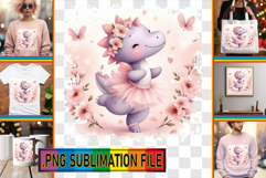 RADIANT TSHIRT Art PNG, Cute Dino Product Image 1