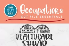Healthcare squad svg, a health care worker svg for crafters Product Image 2