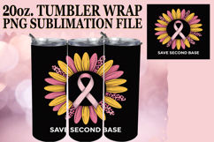 RADIANT ADVENTURES 20oz TUMBLER WRAP, Breast Cancer Product Image 1