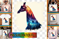 Bright TOTE BAG Magic PNG, Animals Art Product Image 1
