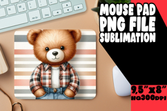 Cozy MOUSE MAT Inspirational Sublimation, Teddy Bear Product Image 1
