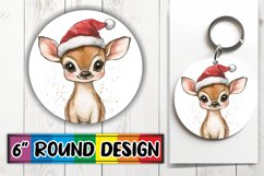 Dynamic Round Design for Sublimation , Holiday Animals Product Image 1