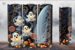 4 Halloween Tumbler Wrap Sublimations, 20 oz Product Image 2
