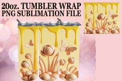 Enchanted Dreams 20oz tumbler wrap, 3D Flowers Product Image 1