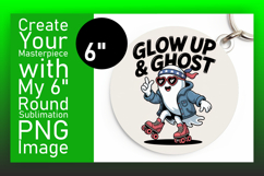 Trendy Round Design for Car Coasters , Funny Ghost Product Image 1