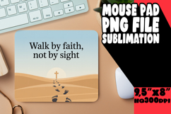 Whimsical Desk Mat Sublimation PNG, Religious Product Image 1