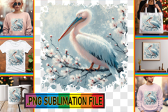 Cheerful Tote Bag Gift Magic PNG, Birds Product Image 1