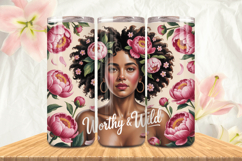 Black Girl Magic Black Woman Positive mind 20oz Tumbler wrap Product Image 1