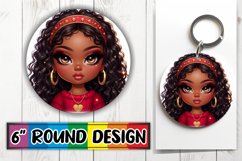 Radiant Sublimation Ornaments PNG, Love Girl Product Image 1