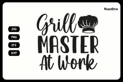 Grill Pot Holder Quotes SVG | BBQ Saying - Grill Master Product Image 3