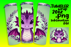 20oz Tumbler Template for Any Occasion , Dragon Product Image 1