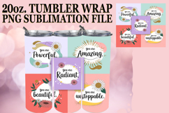 Radiant Adventures 20oz tumbler wrap, Quote Product Image 1