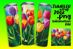 Stylish Oil Flower Art Wrap for Sublimation Product Image 1
