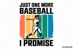 Just one more Baseball Svg | Game Day Svg | Sports Svg Product Image 1