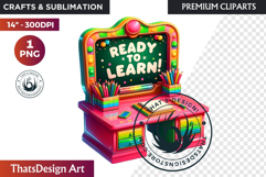Girly Back to School teacher classroom suply PNG Clipart Product Image 1