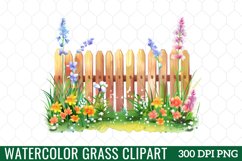 Watercolor Grass Clipart Product Image 1