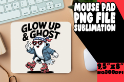 Cozy MOUSE MAT Inspirational Sublimation, Funny Ghost Product Image 1