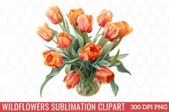Wildflowers Sublimation Clipart Product Image 1