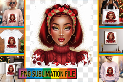 RADIANT TOTE BAG Designs PNG, Afro Girl Product Image 1