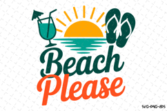 Beach please svg | Summer Svg | Svg Cut Files Product Image 1