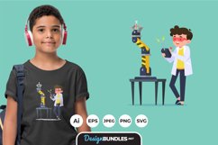 Male Scientist for T-Shirt Design Product Image 1