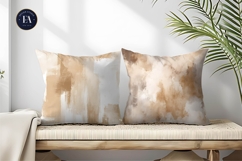 Neutral Beige Watercolor Wash Rustic Boho Digital Paper Product Image 2