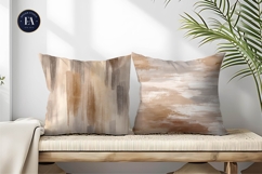 Rustic Boho Beige Watercolor Wash Seamless Digital Paper Product Image 2