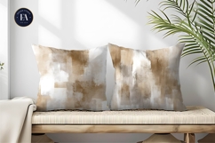 Beige Watercolor Wash Rustic Neutral Boho Digital Paper Product Image 2